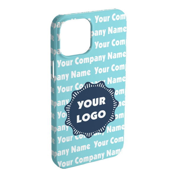 Custom Logo & Company Name iPhone Case - Plastic