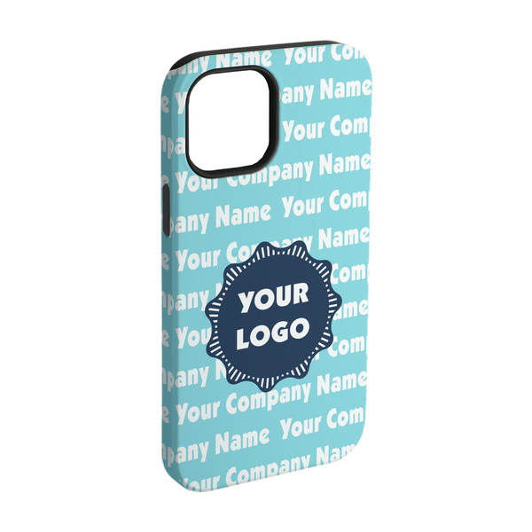 Custom Logo & Company Name iPhone Case - Rubber Lined - iPhone 15