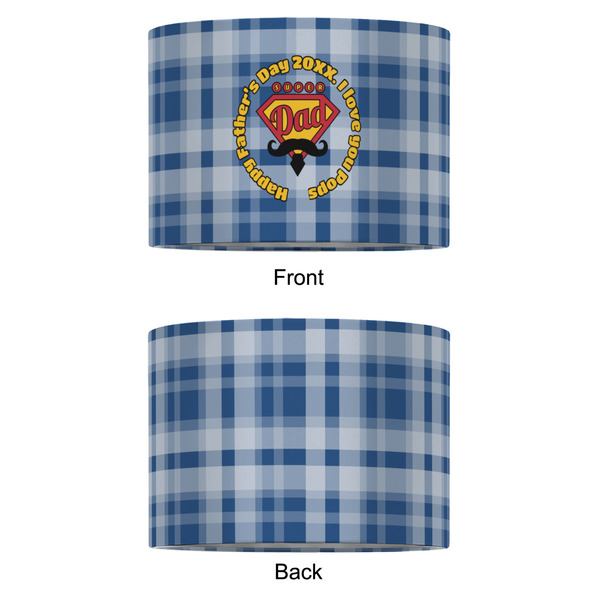 Hipster Dad 12" Drum Lampshade - APPROVAL (Fabric)