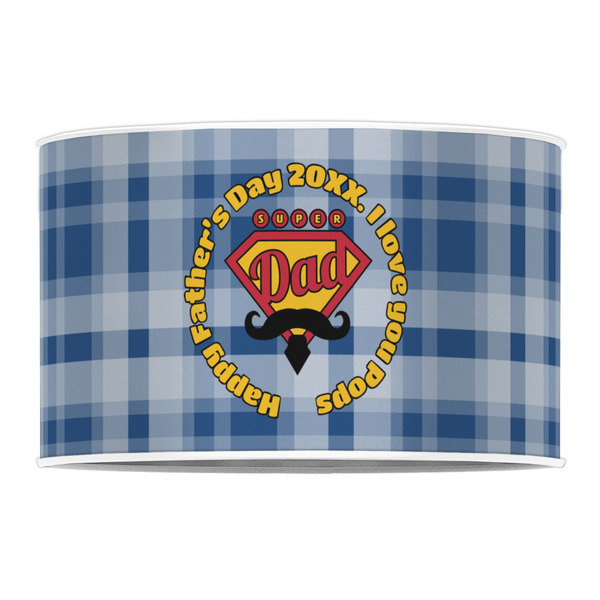 Hipster Dad 12" Drum Lampshade - FRONT (Poly Film)
