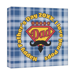 Hipster Dad Canvas Print - 12x12 (Personalized)