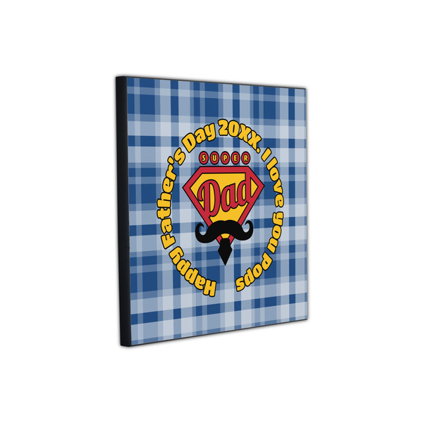 Hipster Dad 12x12 Wood Print - Angle View