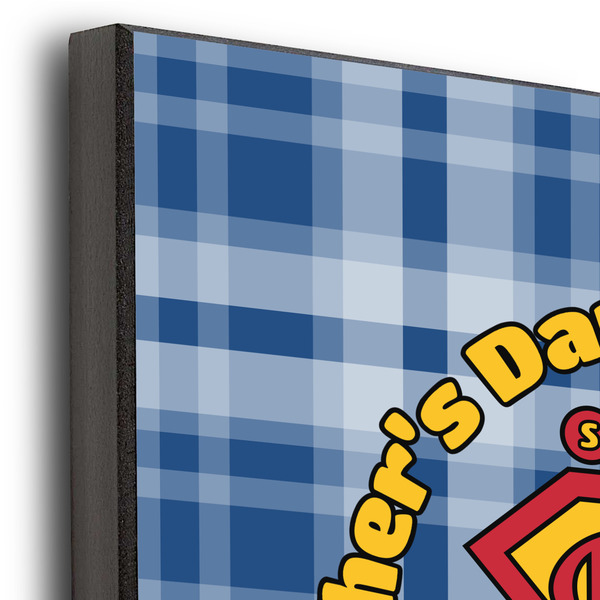 Hipster Dad 12x12 Wood Print - Closeup