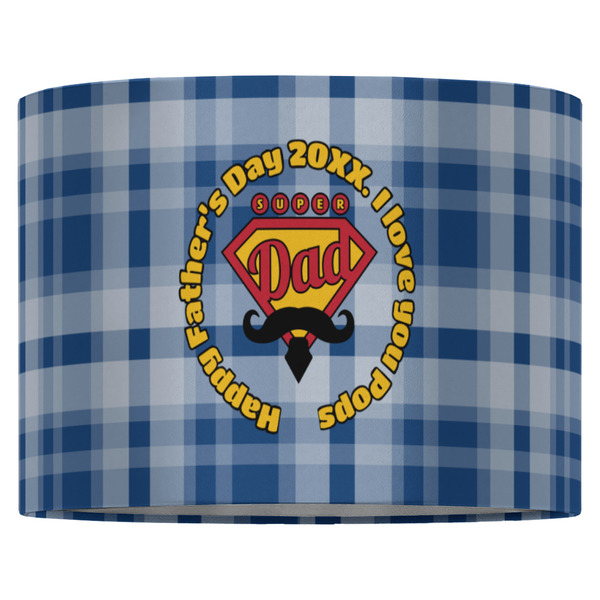 Hipster Dad 16" Drum Lampshade - FRONT (Fabric)