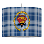 Hipster Dad 16" Drum Pendant Lamp - Fabric (Personalized)