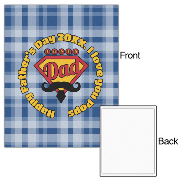 Hipster Dad 16x20 - Matte Poster - Front & Back
