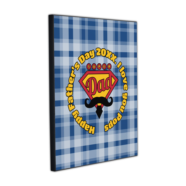 Hipster Dad 16x20 Wood Print - Angle View