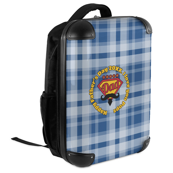 Hipster Dad 18" Hard Shell Backpacks - ANGLED VIEW