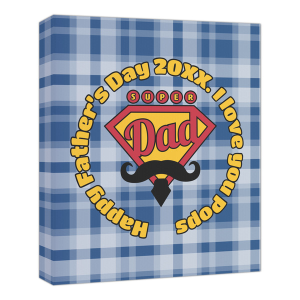 Custom Hipster Dad Canvas Print - 20x24 (Personalized)