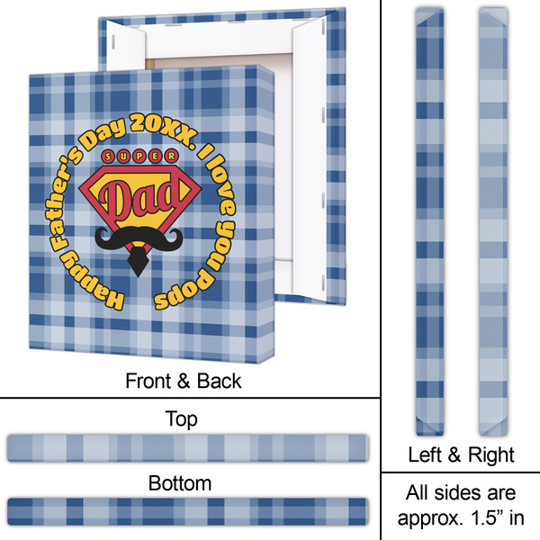 Hipster Dad 20x24 - Canvas Print - Approval