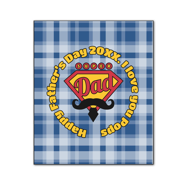 Hipster Dad 20x24 Wood Print - Front View