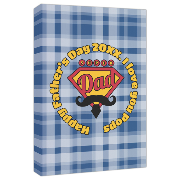 Custom Hipster Dad Canvas Print - 20x30 (Personalized)