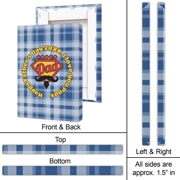 Hipster Dad 20x30 - Canvas Print - Approval