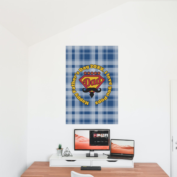 Hipster Dad 24x36 - Matte Poster - On the Wall