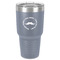 Hipster Dad 30 oz Stainless Steel Ringneck Tumbler - Grey - Front