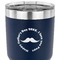 Hipster Dad 30 oz Stainless Steel Ringneck Tumbler - Navy - CLOSE UP