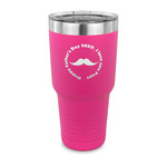 Hipster Dad 30 oz Stainless Steel Tumbler - Pink - Single Sided (Personalized)