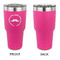 Hipster Dad 30 oz Stainless Steel Ringneck Tumblers - Pink - Single Sided - APPROVAL