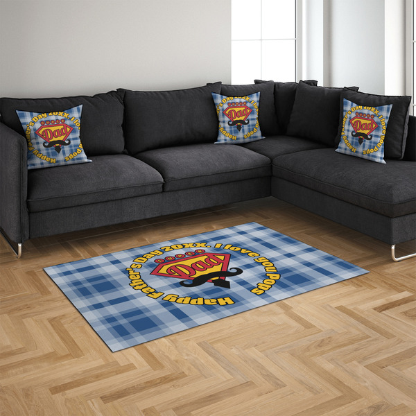 Hipster Dad 4'x6' Indoor Area Rugs - IN CONTEXT