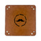 Hipster Dad 6" x 6" Leatherette Snap Up Tray - FLAT FRONT