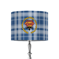 Hipster Dad 8" Drum Lamp Shade - Fabric (Personalized)