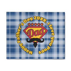 Hipster Dad 8' x 10' Indoor Area Rug (Personalized)