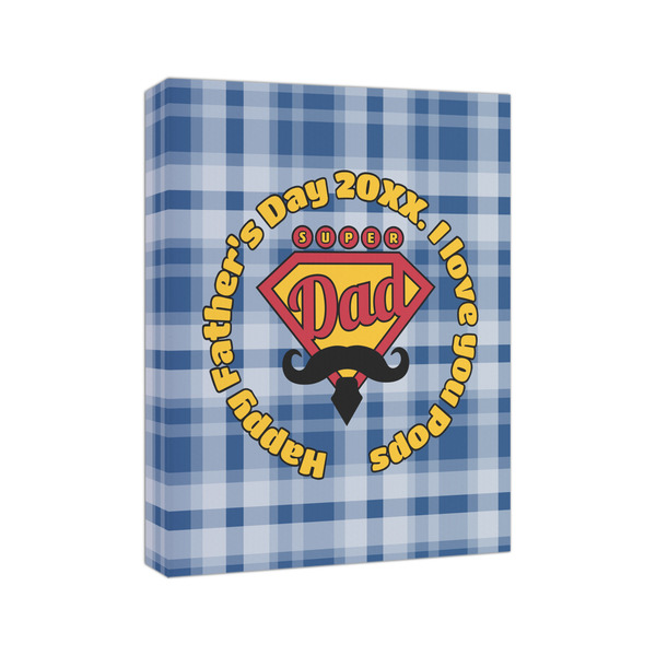 Hipster Dad 8x10 - Canvas Print - Angled View