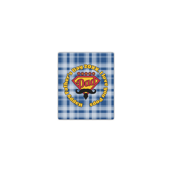 Custom Hipster Dad Canvas Print - 8x10 (Personalized)