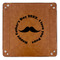 Hipster Dad 9" x 9" Leatherette Snap Up Tray - APPROVAL (FLAT)