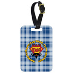 Hipster Dad Metal Luggage Tag w/ Name or Text