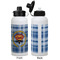 Hipster Dad Aluminum Water Bottle - White APPROVAL