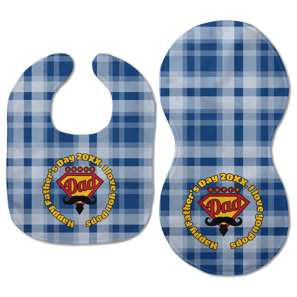 Hipster Dad Baby Bib & Burp Set - Approval (new bib & burp)