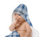 Hipster Dad Baby Hooded Towel on Child