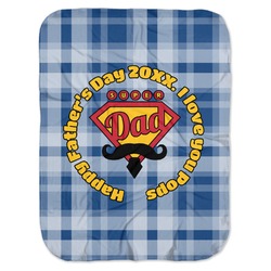 Hipster Dad Baby Swaddling Blanket (Personalized)