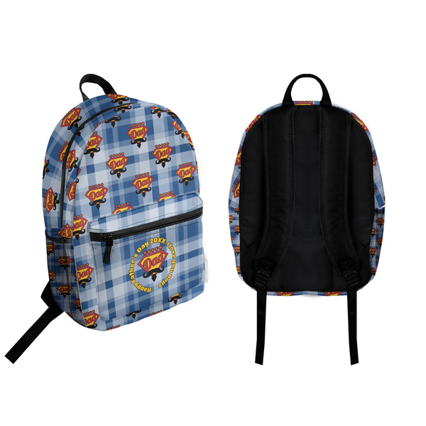 Hipster Dad Backpack front and back - Apvl