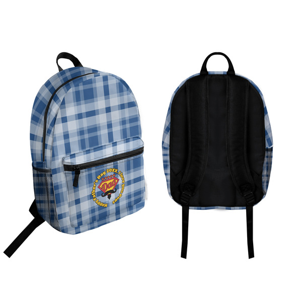 Hipster Dad Backpack front and back - Apvl
