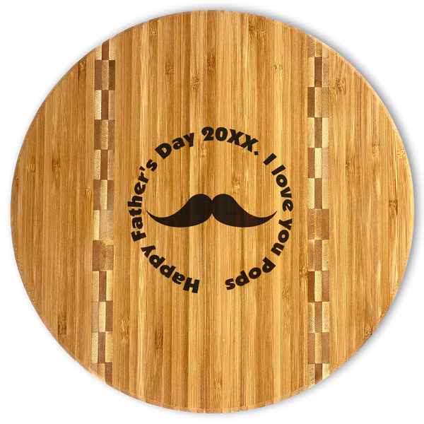 Custom Hipster Dad Bamboo Cutting Board (Personalized)