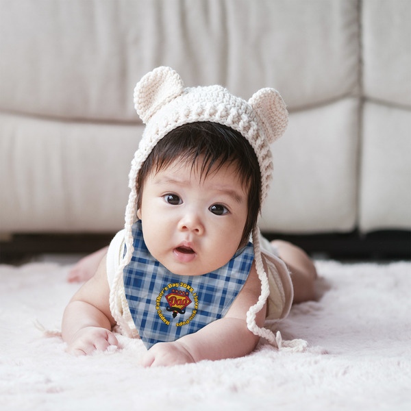 Hipster Dad Bandana Bib - (Lifestyle 2 girl)
