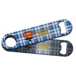 Hipster Dad Bar Bottle Opener w/ Name or Text