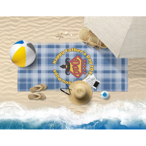 Hipster Dad Beach Towel Lifestyle