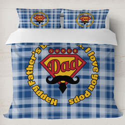 Hipster Dad Duvet Cover Set - King (Personalized)