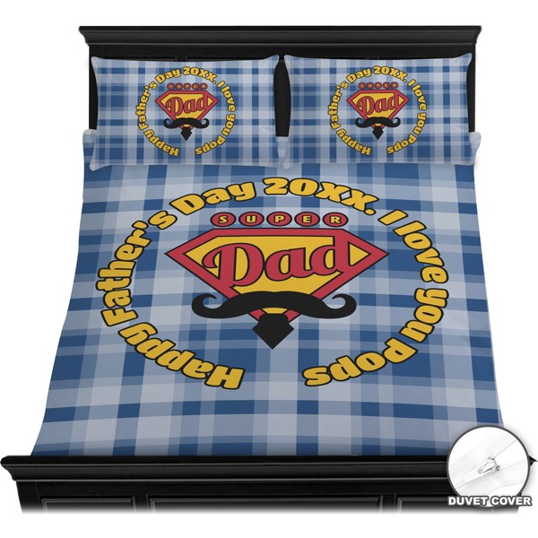 Hipster Dad Bedding Set (Queen) - Duvet