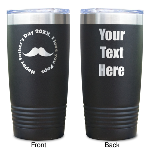 Hipster Dad Black Polar Camel Tumbler - 20oz - Double Sided  - Approval