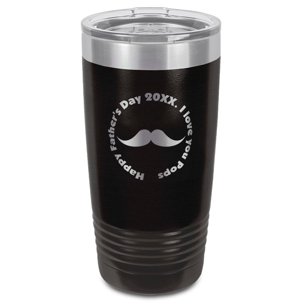 Hipster Dad Black Polar Camel Tumbler - 20oz - Front