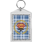 Hipster Dad Bling Keychain (Personalized)