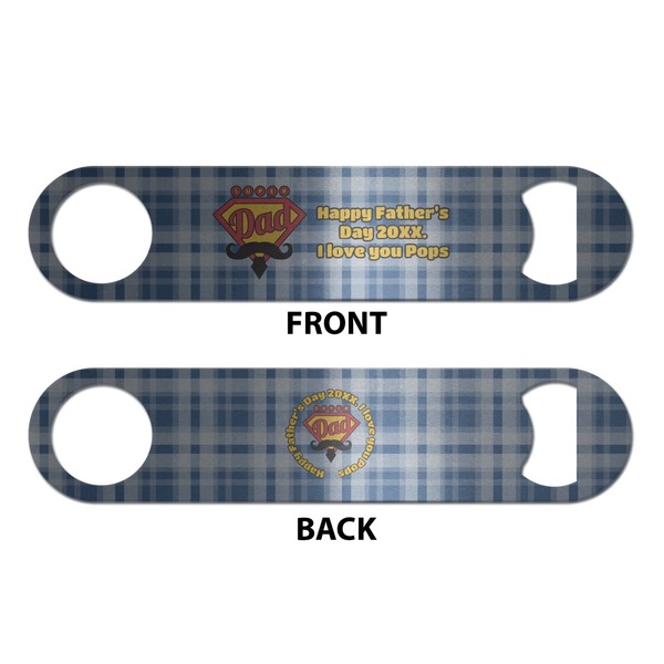 Hipster Dad Bottle Opener - Front & Back