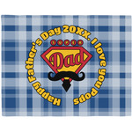 Hipster Dad Woven Fabric Placemat - Twill w/ Name or Text