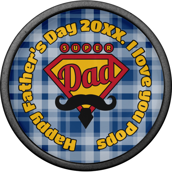 Hipster Dad Cabinet Knob - Black - Front