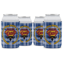 Hipster Dad Can Cooler (12 oz) - Set of 4 w/ Name or Text