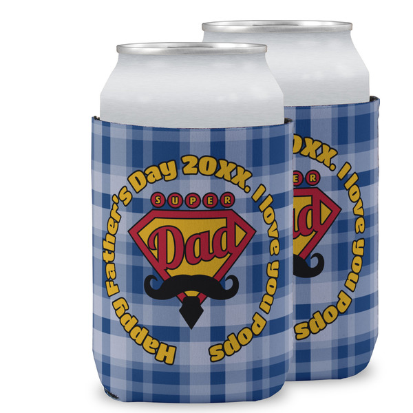 Custom Hipster Dad Can Cooler (12 oz) w/ Name or Text
